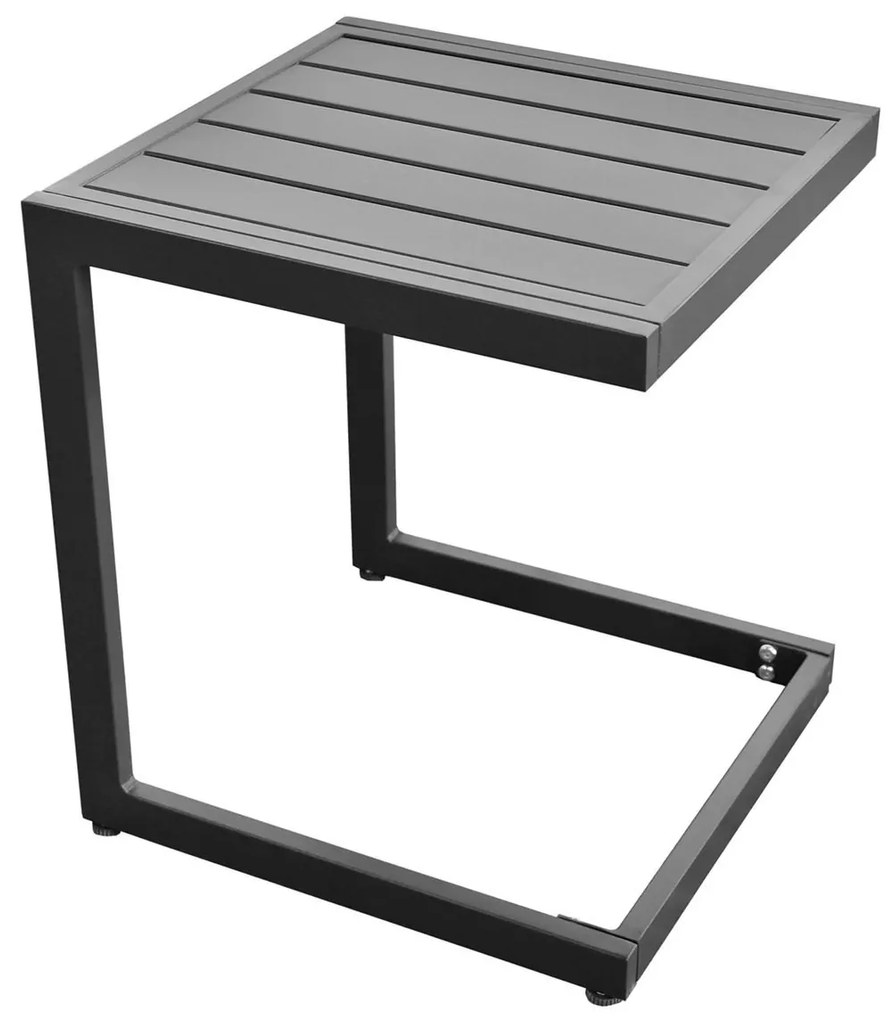 Βοηθητικό Τραπεζάκι CORTE Μαύρο Μέταλλο 35x35x41cm