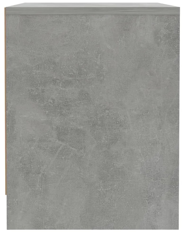 vidaXL Κομοδίνο Γκρι Σκυροδέματος 45x34x44,5 εκ. από Επεξεργ. Ξύλο