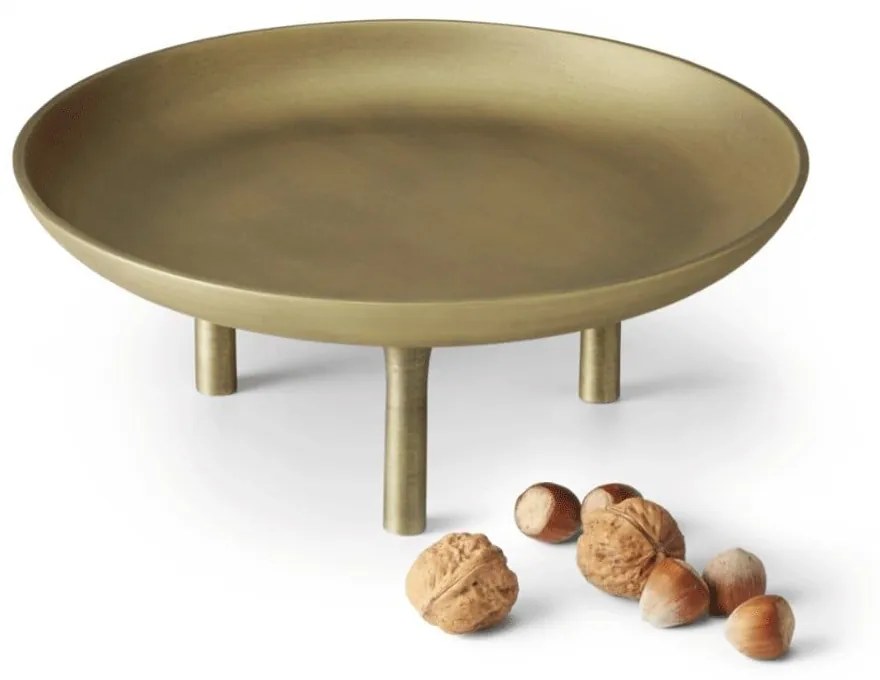 Διακοσμητικό Μπωλ Με Πόδι Lyon S 238042 23x10cm Gold Philippi Αλουμίνιο