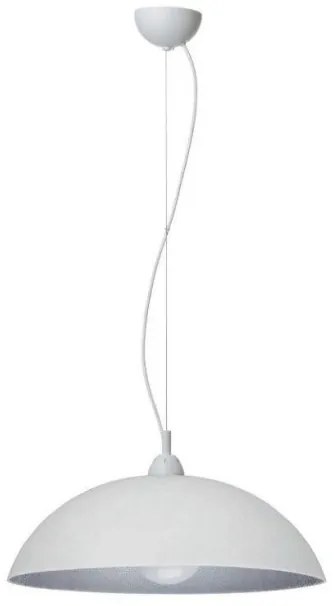 Κρεμαστό Φωτιστικό Οροφής Plexiglass Ε27 Φ40 130-01/40 Arkolight-130-61-01/40-Λευκό-Ασημί 130-61-01/40