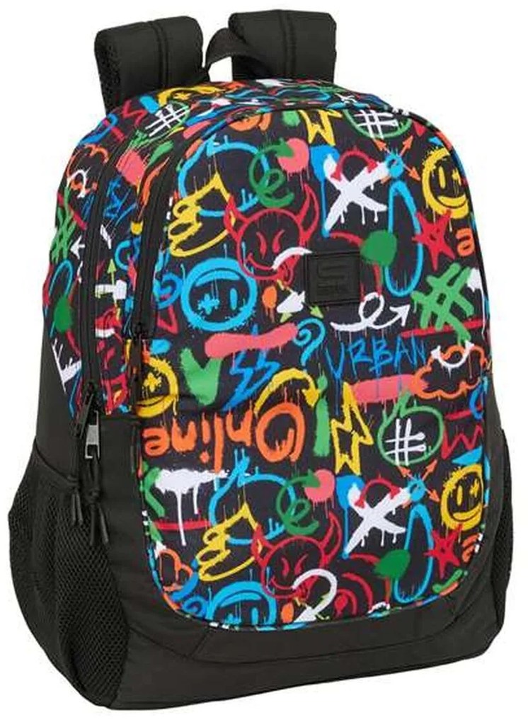 Σχολική Τσάντα Safta Colors 32 x 44 x 16 cm Γκράφιτι