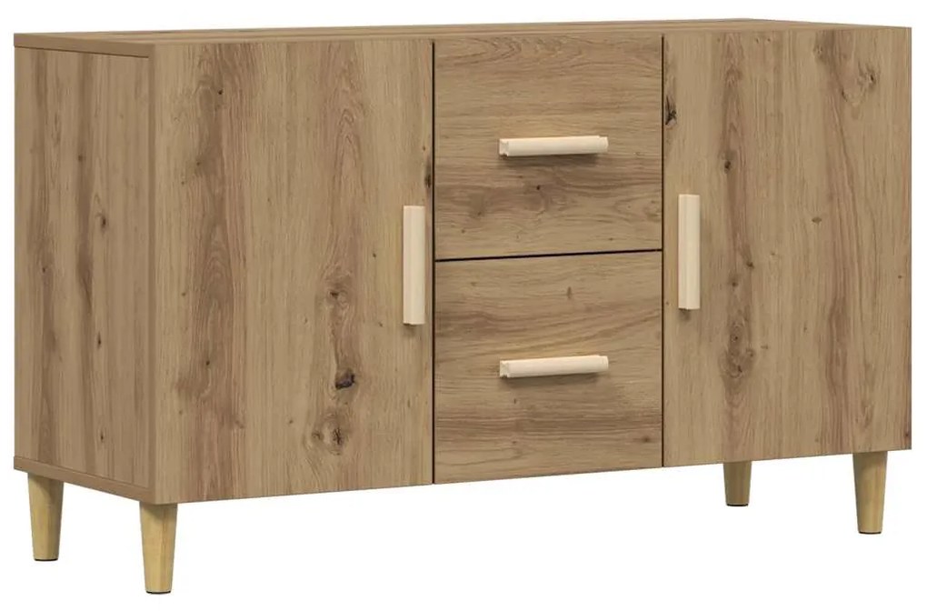 vidaXL Σκευοθήκη Δρυς τεχνίτης 100x36x60 cm Κατασκευασμένο ξύλο