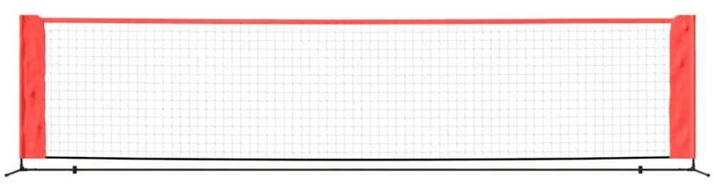 vidaXL Δίχτυ Τένις Μαύρο & Κόκκινο 400x100x87 εκ. από Πολυεστέρα