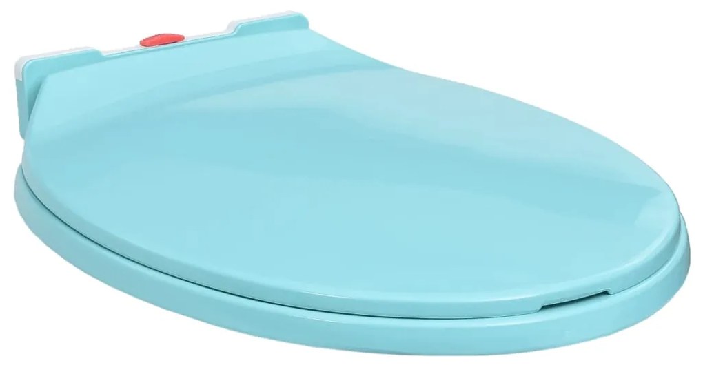 vidaXL Κάλυμμα Λεκάνης με Soft Close & Quick Release Οβάλ Πράσινο