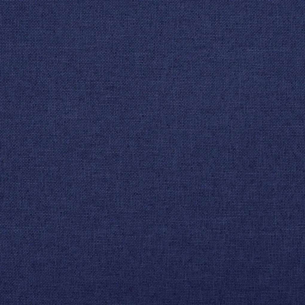 Πτυσσόμενος Πάγκος Αποθήκευσης Μπλε 76x38x38 εκ. Συνθετικό Λινό - Μπλε
