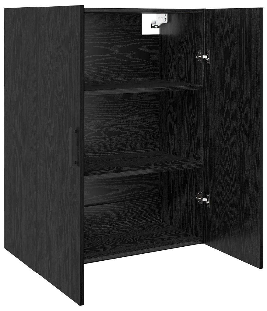 vidaXL Επιτοίχιο ντουλάπι Μαύρη δρυς 69.5 x 34 x 90 εκ.