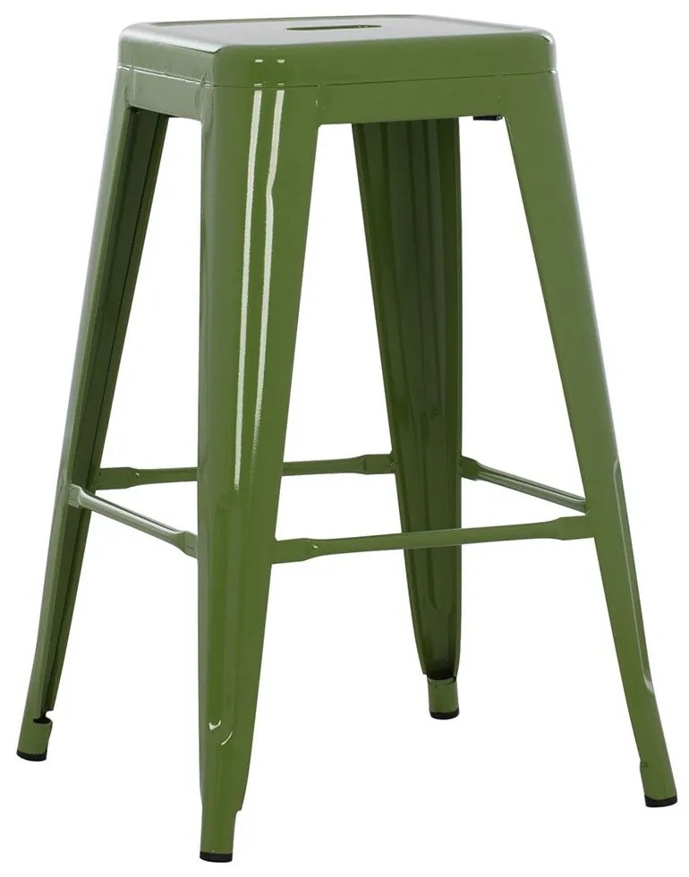 Σκαμπό Melita HM8573.13 43x43x67cm Green Μέταλλο