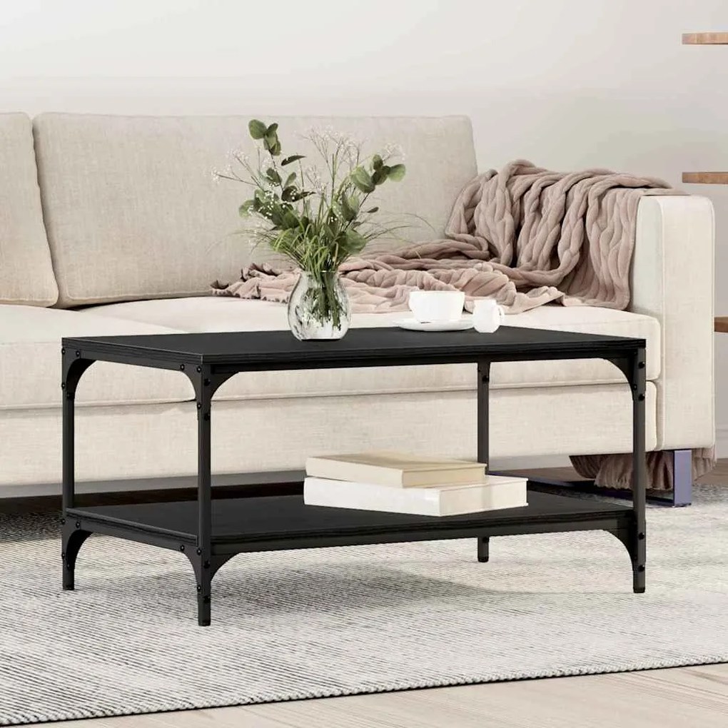 vidaXL Τραπεζάκι σαλονιού Μαύρη δρυς 80 x 50 x 40 cm