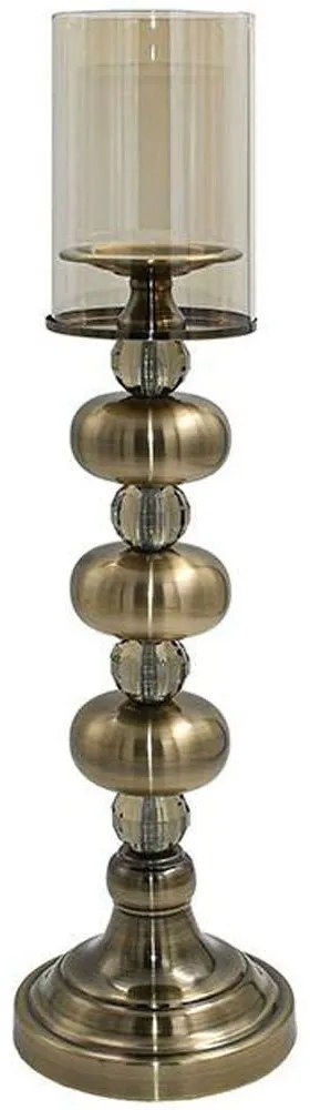 Κηροπήγιο 374-224-361 14x14x53cm 14x14x53cm Bronze Μέταλλο