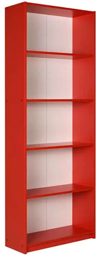 Βιβλιοθήκη Max 0080403 58x23x170cm Red