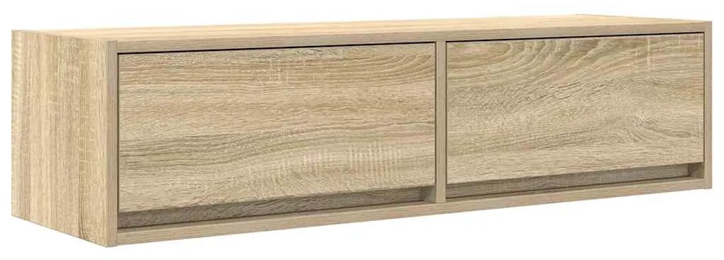 vidaXL Κομοδίνο ΤV Σομιέ Καρυδιά 100x31x25,5 εκ. Επεξεργασμένου Ξύλου