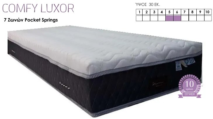 Στρώμα Comfy Luxor 7 Zones Pocket Springs - 120x200