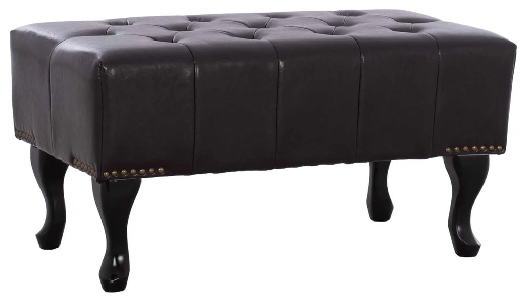 ΤΑΜΠΟΥΡΕ ΥΠΟΠΟΔΙΟ T.CHESTERFIELD EMMA HM226.01 PU 80x44x39Y εκ.ΣΚ.ΚΑΦΕ