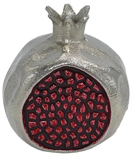 ΜΕΤΑΛΛΙΚΟ ΔΙΑΚΟΣΜΗΤΙΚΟ Fylliana Pomegranate ΝΙΚΕΛ-ΚΟΚΚΙΝΟ ΧΡΩΜΑ 8x10x11εκ