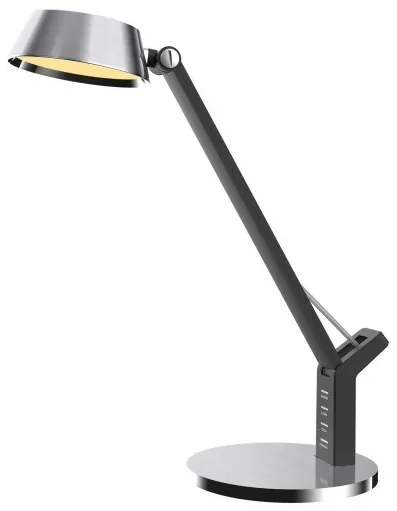 Επαναφορτιζόμενο Φωτιστικό Γραφείου LED 8W 3CCT Dimmer TLC 006 Arlight -154110-Νίκελ Ματ 0154110