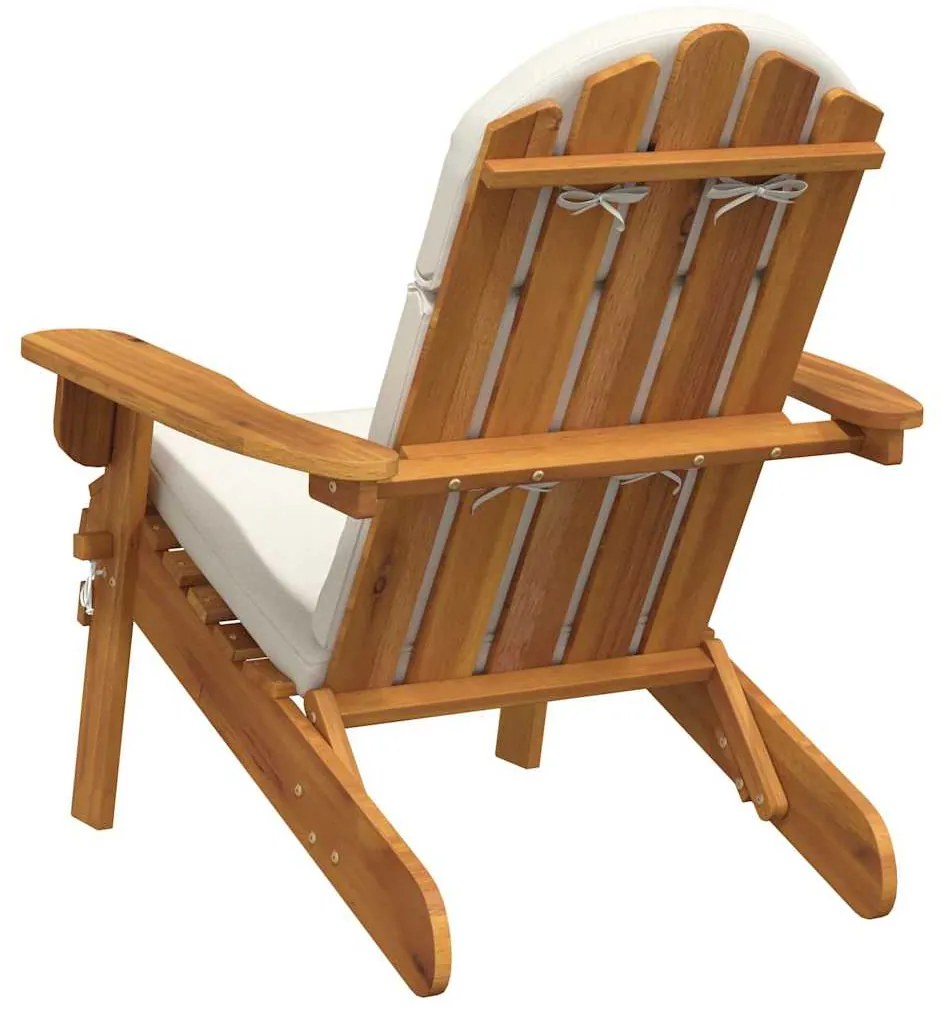 vidaXL Καρέκλα Κήπου Adirondack με Μαξιλάρια από Μασίφ Ξύλο Ακακίας