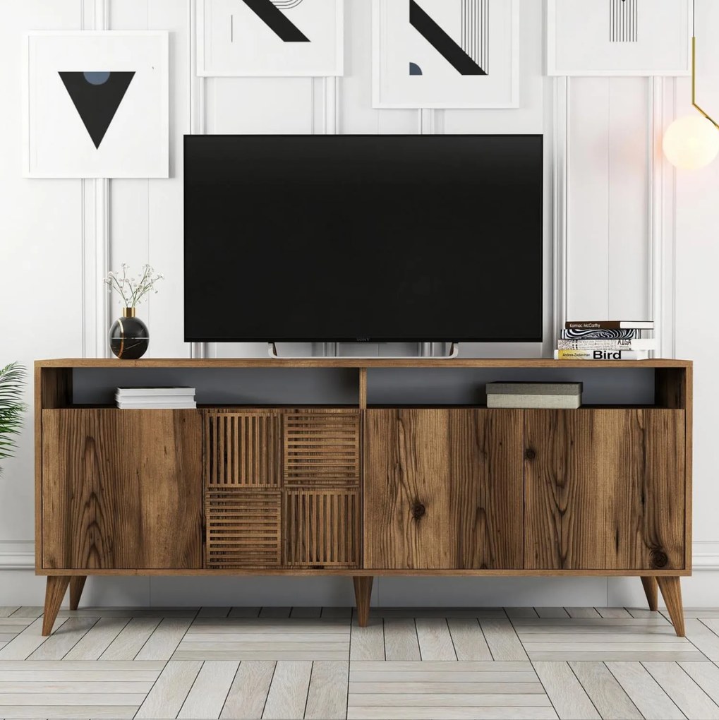 Μπουφές C9431.04 Μελαμίνης Καρυδί 180x35x78.6Υεκ. 180x35x78.6 εκ.