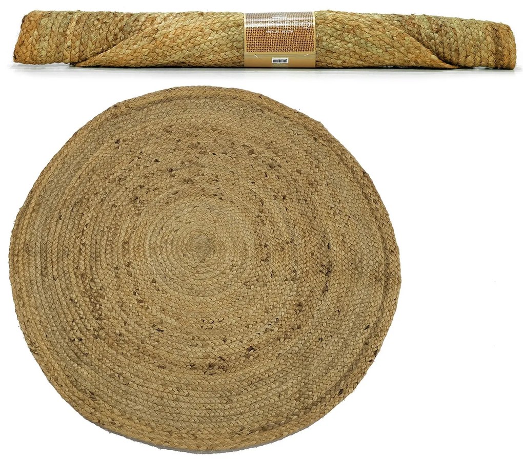 Χαλί Στρογγυλό φυσικό/γιούτα Φ90cm