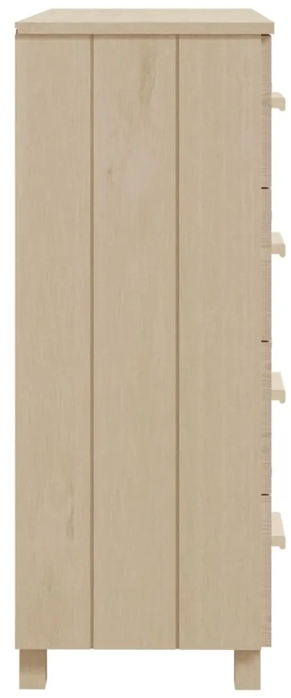 vidaXL Συρταριέρα HAMAR Καφέ Μελί 79 x 40 x 103,5εκ. Μασίφ Ξύλο Πεύκου