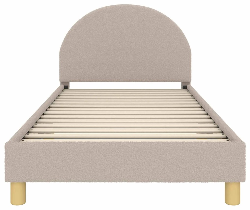 vidaXL Κρεβάτι Παιδικής Κρεβατοκάμαρας με Κεφαλάκι Ανοιχτό γκρι