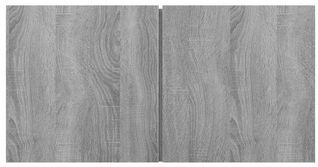 vidaXL Έπιπλα Τηλεόρασης Κρεμαστά 2 τεμ. Γκρι 60x30x30 εκ. Επεξ. Ξύλο