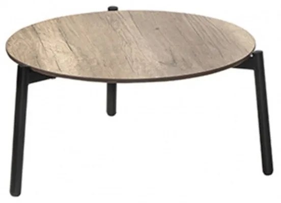 Τραπέζι Κήπου Ola/TC 02-00-1231 Φ59x31cm Black-Sonoma