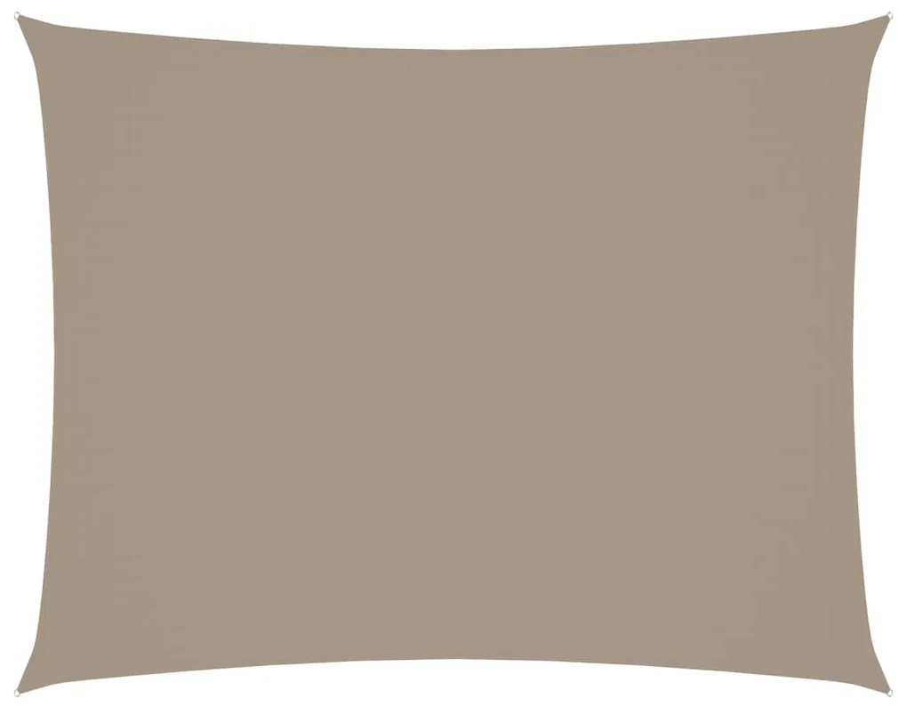 vidaXL Πανί Σκίασης Ορθογώνιο Taupe 2,5 x 4 μ. από Ύφασμα Oxford