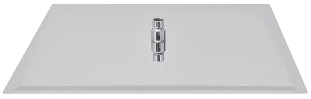 vidaXL Κεφαλή Nτους Βροχή Τετράγωνη 50 x 50 εκ. από Ανοξείδωτο Ατσάλι