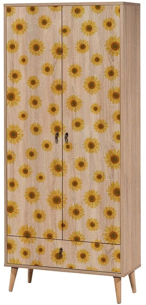 Ντουλάπα Δίφυλλη City Gardrop Seed 863SPH4256 80x45x190cm Multi Two Door