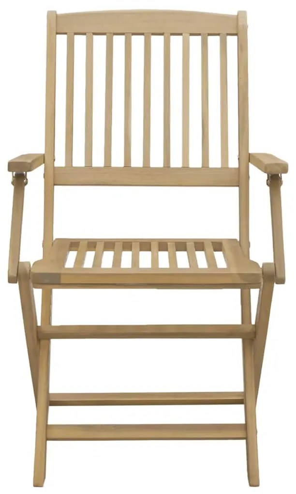 vidaXL Καρέκλες Κήπου Πτυσσόμενες 4 τεμ 57,5x54,5x90 εκ. Μασίφ Ακακία