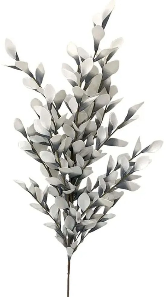 Τεχνητό Κλαδί Με Φύλλα Χωνάκια 00-7077-1 30x110cm Grey Marhome Foam