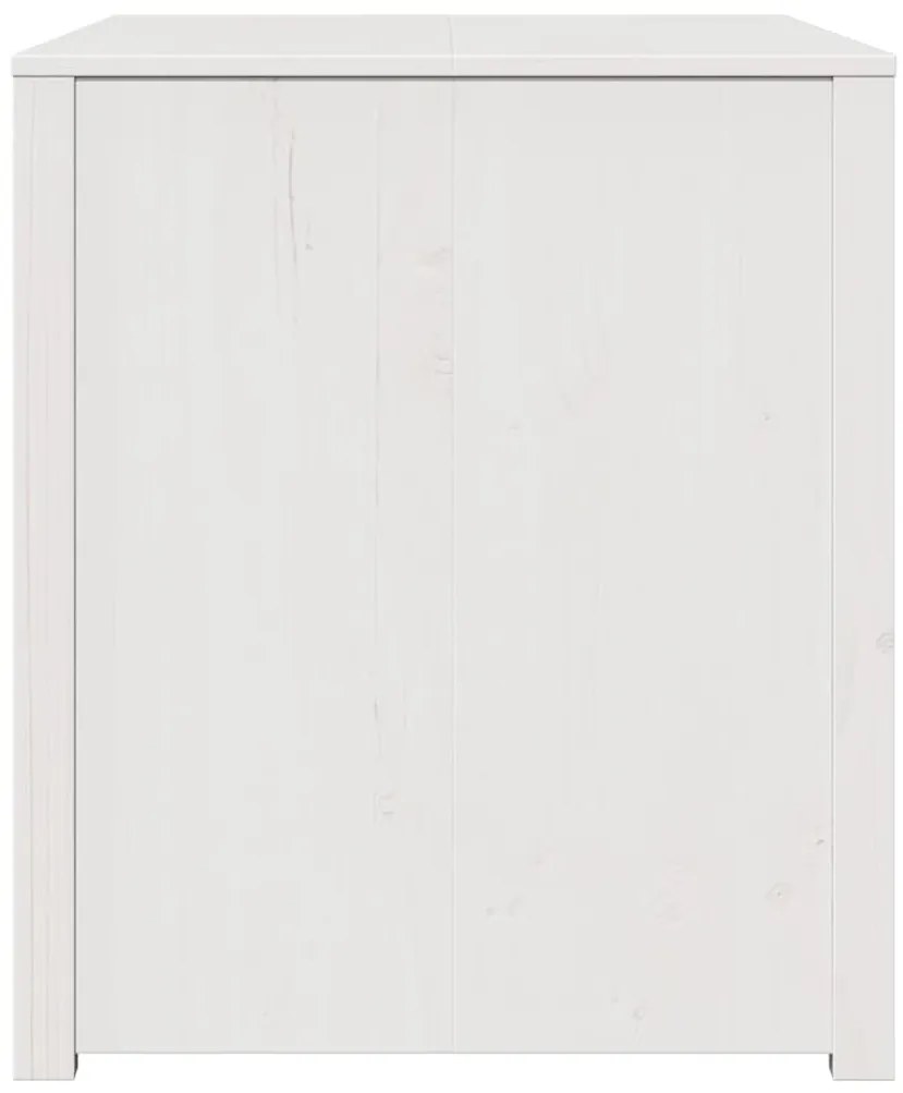 vidaXL Ντουλάπα Κουζίνας Λευκό 106 x 55 x 64 cm Μασίφ ξύλο πεύκου