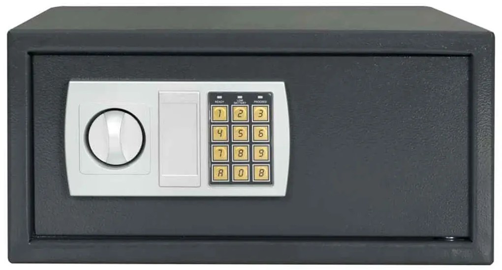 vidaXL Ψηφιακό Ασφαλές Σκούρο γκρι 42 x 37 x 20 εκ. Ατσάλι