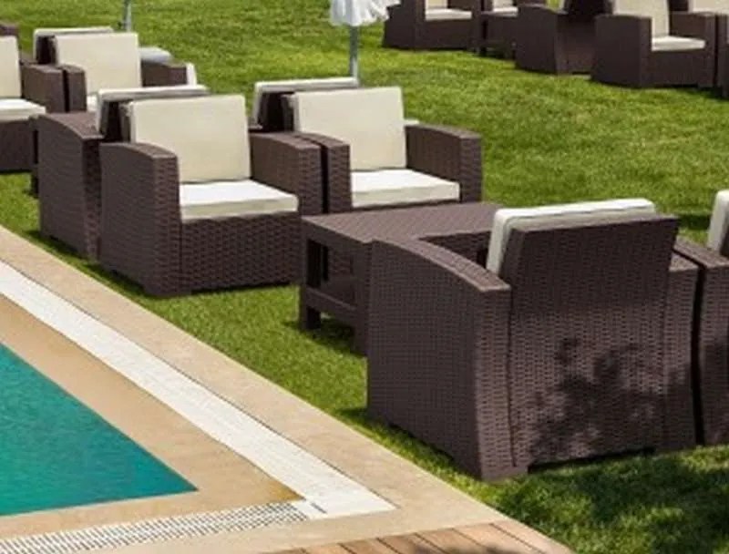Πολυθρόνα Monaco Brown Πολυπροπυλενίου 82X79X79εκ.