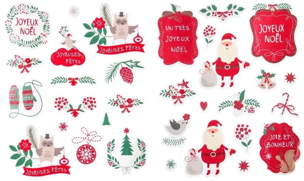 Χριστουγεννιάτικα Αυτοκόλλητα Fééric Lights &amp; Christmas, σε 2 επιλογές σχεδίων