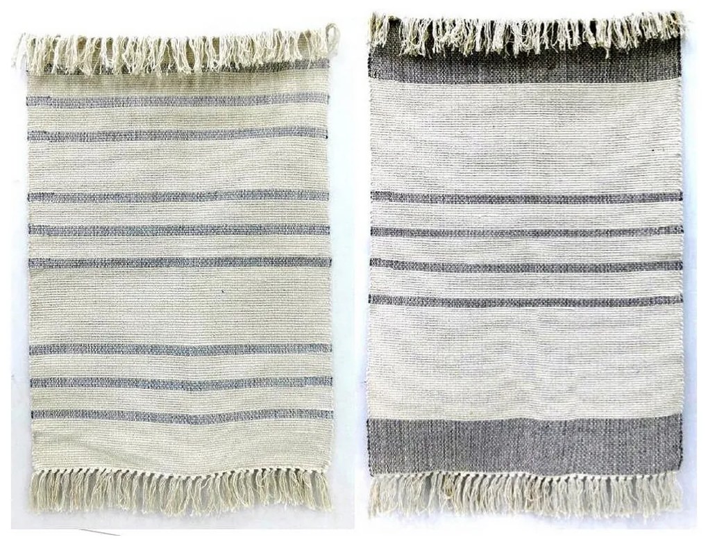 Χαλί DKD Home Decor 200 x 290 x 0,75 cm Γκρι πολυεστέρας Λευκό Κρόσσια Boho (x2)