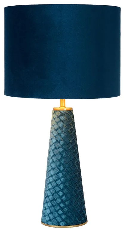 Φωτιστικό Επιτραπέζιο Lucide 10501-81-37 EXTRAVAGANZA VELVET Τιρκουάζ (Turquoise)|Χρυσό Χρώμα (Gold Coloured)