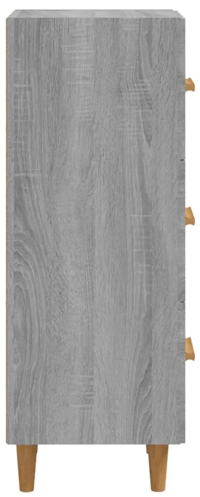 vidaXL Ντουλάπι Γκρι Sonoma 34,5x34x90 εκ. από Επεξεργασμένο Ξύλο