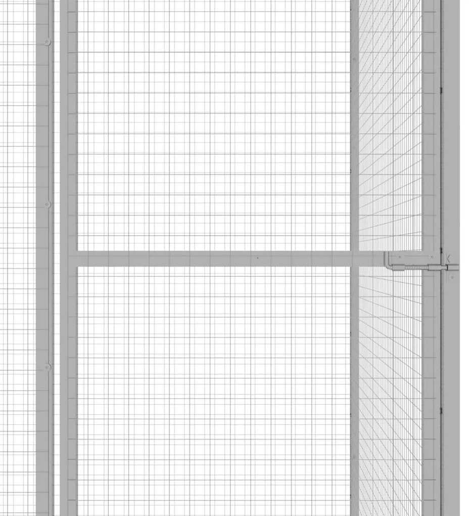 vidaXL Κλουβί Γάτας 1,5 x 1,5 x 1,5 μ. από Γαλβανισμένο Χάλυβα