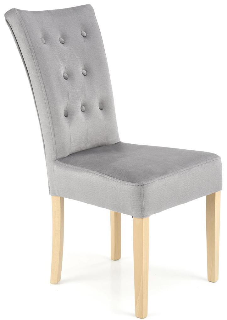 60-28133 VERMONT chair, honey oak / grey Monolith 85, 1 Τεμάχιο