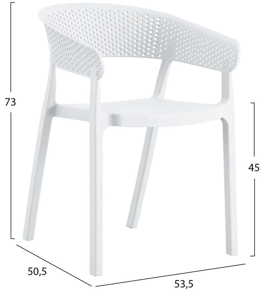 ΠΟΛΥΘΡΟΝΑ ΠΟΛΥΠΡΟΠΥΛΕΝΙΟΥ PERFOE HM5941.01 ΛΕΥΚΗ 56x50.5x73Υεκ.