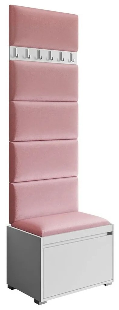 Σετ διαδρόμου Trenton 129, 207x65x34cm, 22 kg, Ταπισερί, Πλαστικοποιημένη μοριοσανίδα, Εντοιχισμένη, Τοίχου | Epipla1.gr