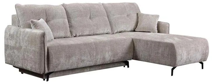 Γωνιακός Καναπές - Κρεβάτι Crown Μπέζ 248x179x81εκ 248x179x81 εκ.