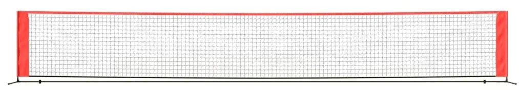 Δίχτυ Τένις Μαύρο &amp; Κόκκινο 600x100x87 εκ. από Πολυεστέρα