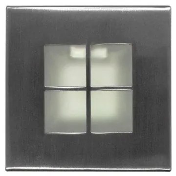 Χωνευτό Σποτ Επίπλου Καρό WL-277 G4 7,3x7,3 Lumen-21-27766-Αλουμίνιο 21-27766