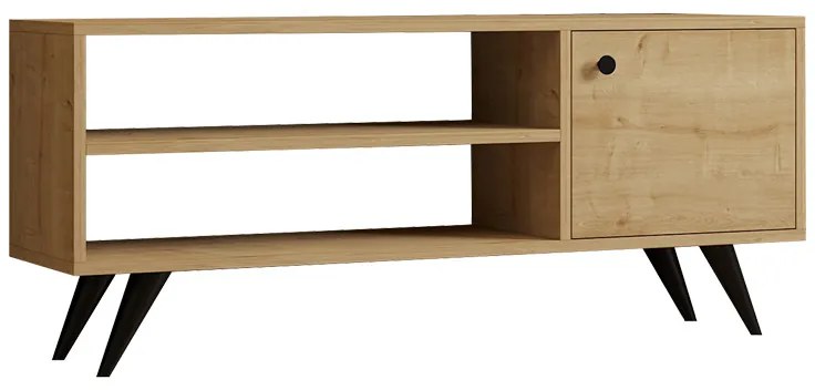 Έπιπλο τηλεόρασης Wison pakoworld σε oak απόχρωση 120x29x50εκ