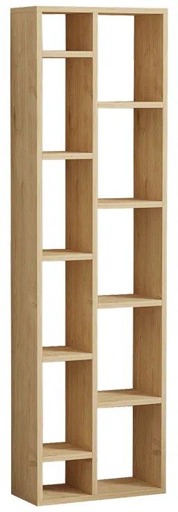 Βιβλιοθήκη Minicu pakoworld σε oak απόχρωση 44,4x19,6x150εκ (1 τεμάχια)