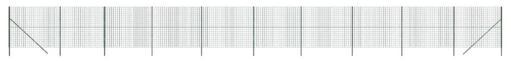 vidaXL Συρματόπλεγμα Περίφραξης Πράσινο 1,2x25 μ. Γαλβανισμένο Ατσάλι