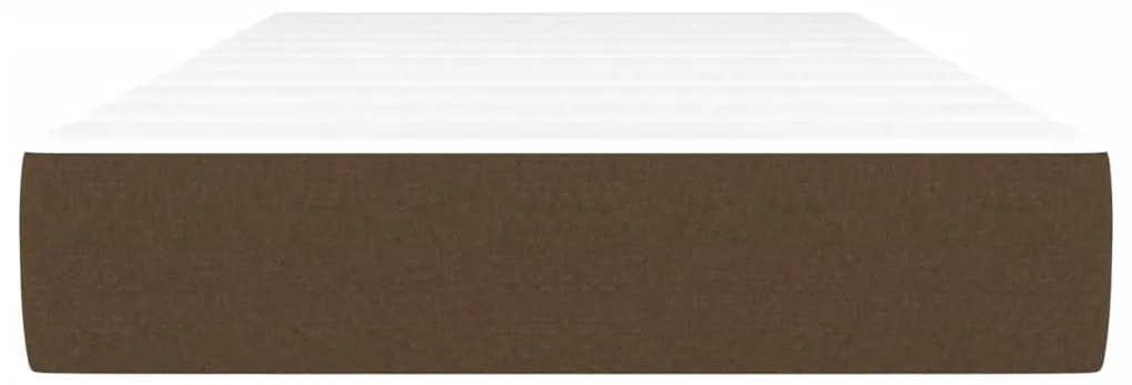 vidaXL Στρώμα με Pocket Springs Σκούρο Καφέ 120x190x20 εκ. Βελούδινο