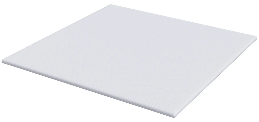 vidaXL Στρώματα Λευκό 200 x 200 cm 100% ύφασμα πολυεστέρα με τζακάρ